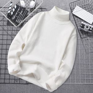 Men's Sweaters Men Knitted Sweater Cozy Stylish Turtleneck Warm Fleece Lining Slim Fit Knit Top For Autumn Winter Fashion Thick