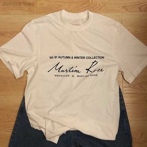 Men's T-Shirts Good Quality White Martine Rose Fashion T Shirt Men Martine Rose Signature Women Short Sleeve Best Seller Men Clothing