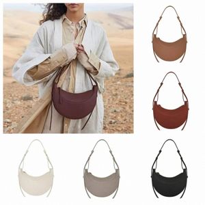 Numero Dix luksusowa torba na ramię designerka torba na pół księżyca torby crossbody mody torebki paryskie bagietki zip hobo torebka gładka cielę skórzana torba p7xs#