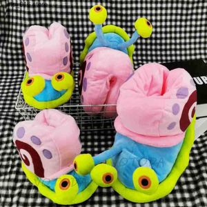 Winter Women Shoes Home Gary Snails Slippers Furry Cartoon Cartoon Indoor Clipper Warm Plush House Flip Flups Female Slies T230828 C5469