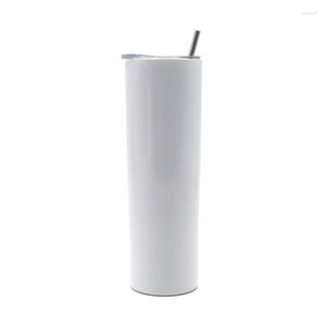 Water Bottles Personalized Sublimation Blank White Tumbler Bottle With Lid And Straw 12OZ Stainless Steel Insulated For Custom Logo