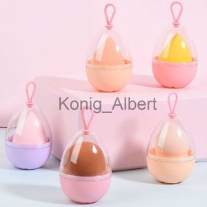 Makeup Tools 1pc Makeup Puff With Storage Case Makeup Blender Puff för Foudation BB Cream Wet and Dry Use Portable Cosmetic Tool X0829