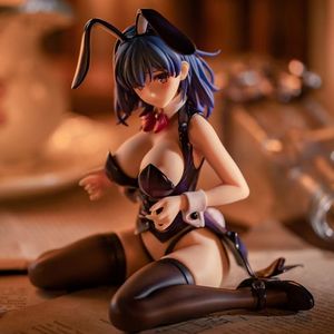 손가락 장난감 13cm misaki kurehito 무릎을 꿇고 돌로 돌리는 돌 꽃 카지노 토끼 소녀 PVC 귀여운 소녀 애니메이션 액션 피겨 모델 선물 장난감