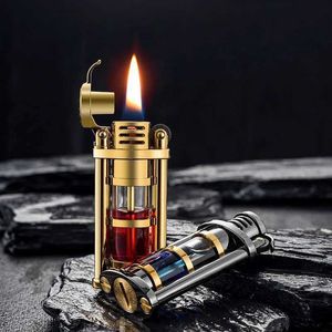 2022 Новый Zorro Kerosene LIGHTER Прозрачный топливный бак Метал -шлифовальный колес