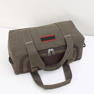 Duffel Bags Men Travel Outdoor Multipurpose Canvas Fabric Large Capacity Gym Storage Holder Duffle Carrier Container Coffee