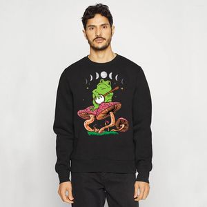 Herren Hoodies Cute Frog Print Hoodie 2023 Mode Langarm Übergroßes Sweatshirt Teen Kleidung Y2K Damen Herren