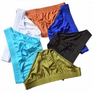 Umaknięcia męskiego ubijającego torebki u młodych chłopców moda uczeń seksowne mało rise majtki proste bieliznę nastolatków dolne spodnie