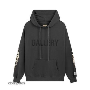 Trend tröja huva herr mode gallerry deptt vintage brev tryck hoodies stänkade bläck handmålade hoodie e1zr