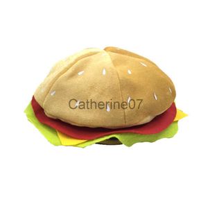 Skąpy brzeg kapelusze beret kapelusz tanie mężczyzn kapelusz nowe kobiety wełniane halloween burger kapelusz śmieszny wielkanocny kapelusz w kapelusz ciepły kapelusz j230829