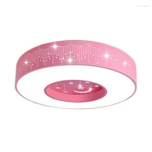 Taklampor Promotion Macaron Light Round Colors Iron Lamp Body Acrylic Lampshade Foyer Kids Room LED Lighting Fixture