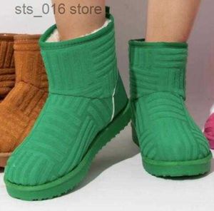 Boots new women's luxury brand thick sole plus velvet thick snow boots large size warm towel short boots cotton shoes 36-43 T230829