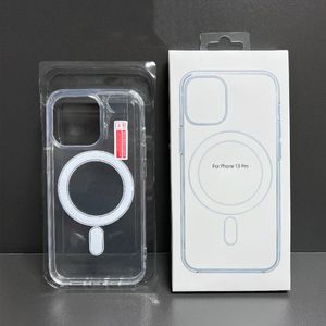 iPhone 용 투명한 iPhone 케이스 Magnetic Acrylic Clear Case for iPhone 15 14 13 12 11 Pro Max Mini 7 8 iPhone14 Plus XS 지원 무선 충전 커버