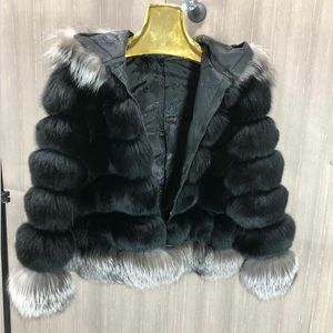 Женская меховая подделка на зимний капюшон - это съемный натуральный настоящий пиджак с жидкости с теплыми стильными и толстыми 230828
