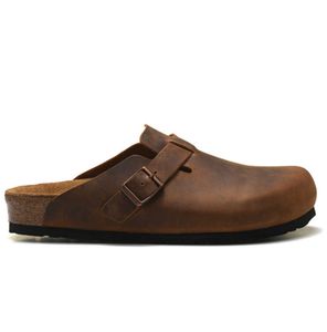 Ny stildesigner sandaler Birks Boston Clog Arizona Gizeh Men Kvinnor Summer Autumn Winter Slippers Läder Felt Sliders utomhus inomhusspännband