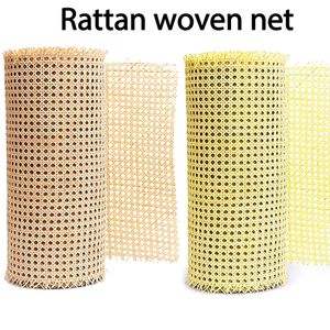 Decorative Objects Figurines Natural Rattan Webbing For Cane Projects 45Cm Woven Open Mesh Cane - Cane Webbing - Natural Rattan Webbing Roll Plastic 230828