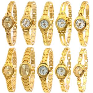 Orologi da polso Orologio da polso da donna carino Mujer Golden Relojes Orologio da polso al quarzo con quadrante piccolo Orologio da donna elegante da donna 230828