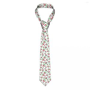 Kręgosłup wiśni owoce urocze modowe krawaty mężczyźni kobiety poliester 8 cm szyja na chudą wąską koszulę akcesoria kravat prezent