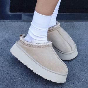 أستراليا منصة Tazz Slippers Funkete Disquette Tasman Women Designer Fashion Winter Indoor Suede Wool Ladies Home Warm Slip-On