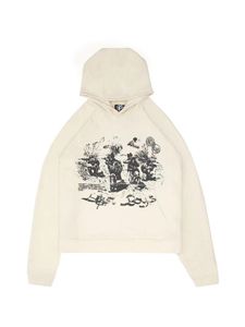 Herrtröjor tröjor aprikos lösa jacka tryck överdimensionerade hoodie för män och kvinnor y2k harajuku casual streetwear pullover tröja kvinnor 230829