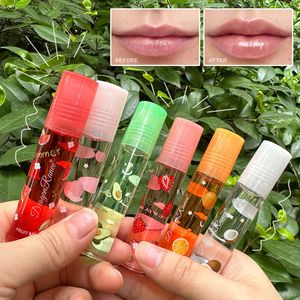 Moisturizing Strawberry Lip Gloss Crystal Dried Flowers Lip Gloss Oil for Women Lips Tint Care Transparent Liquid Gloss Lip