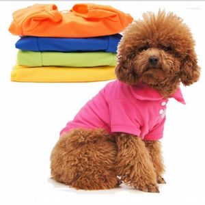 Собачья одежда Пет с твердым цветом кошачья одежда хлопок милый материал аксессуаров