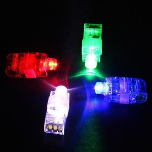 Halloween luzes de dedo novidade led piscando luzes de dedo brilho varas festas torcendo brinquedos promoção presente para crianças adulto