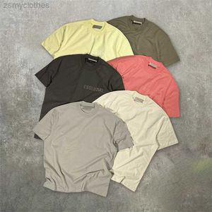 Men's T-Shirts Good Quality ESSENTIALS T-shirt Men Oversize Essentials Loose Summer T Shirt Women Vintage Tee Men Clothing