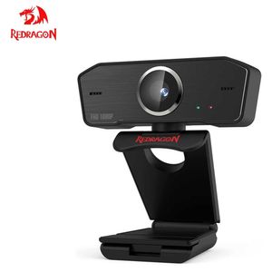 Redragon GW800 1080P PC Webcam com microfone duplo embutido Rotação 360 - 2.0 USB Câmera Web para computador HKD230825 HKD230828 HKD230828