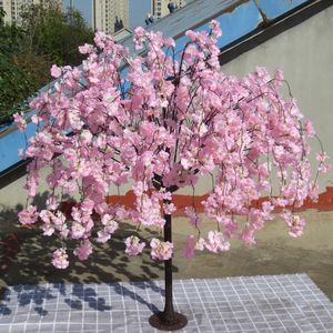 装飾的な花の花輪高さ4.92フィート結婚式の人工木のトランクシミュレーションヴィスター桜の花の花の誕生日230828