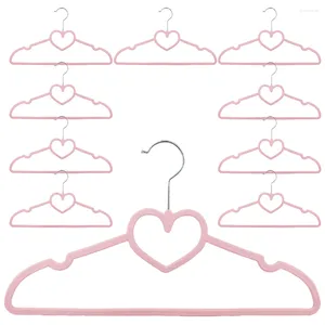 Storage Bags 10 Pcs Clothes Hangers Plastic Heart Shaped Jacket Pants Adult Skirt Swivel Hook