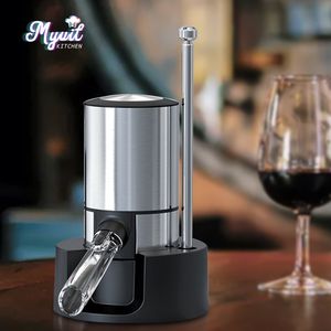 Copos de vinho Dispensador de aerador de vinho elétrico Acessórios de bar Decanter de vinho automático com um toque Pourer Aeração de vinho para festa aerador vinho 230828