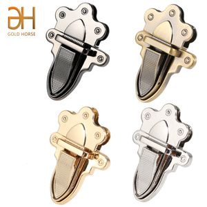 Saco peças acessórios 4.1cm metal fecho língua bloqueio push locks peças de fechamento para diy mulheres bolsa bolsa de ombro bolsa acessórios 230829