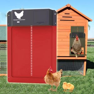 Incubators Automatic Chicken Coop Door Light Sensor Chicken House Door High Quality Practical Farm Chicken Pets Duck Cage Door Farm Decor 230828