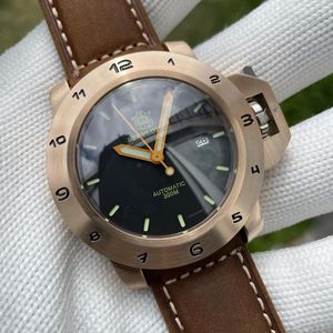 Relógios de pulso Steeldive SD1939S Homens Relógio Automático Reloj Sapphire Vidro 47mm Ceia Luminosa Cusn8 Sólido Bronze 300m Diver Luxo