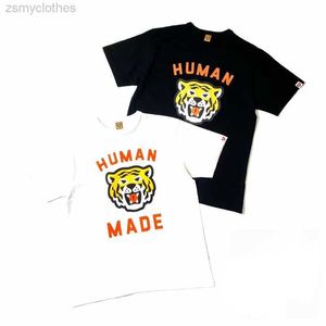 Herr t-shirts god kvalitet människa gjord tecknad tiger t-shirts män 2023ss människa gjord sommarstil kvinnor vintage t-shirt tees