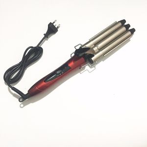 Curling Irons Cake Curlers Tre stora vatten Rippel Tube Hair Curler Electric Coil Rod to Bearify skadar inte Skicka 230828