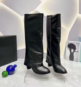 Wysokiej jakości Slim Fit Oryginalne buty skórzane List Masowy List Oryginalny skórzany podwójna warstwa szycia z suwakiem Zipper High Heels 7,5 cm impreza Martin Boots Rozmiar 35-41