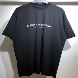 メンズTシャツ高品質2021SS Vetements Tシャツの男性ファッションは私の職業獣医Tシャツ女性トップティーサマースタイルの短袖です