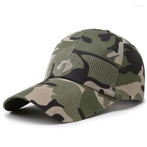 Bollmössor Justerbar Summer Cap Men Camouflage Army Tactical Military Hats Casual Baseball Ourdoor Vandring Sports Snapback Hat Male