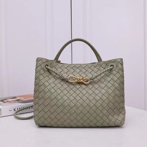 2023 Andiamo Dembag Designer Bag Woven Leather Sudbag Light Luxury Lazy Tote Mag Bag Сумка с ярко-коричневой сумочка с твердым цветом многоцветный сумка для матери с матерью 2261