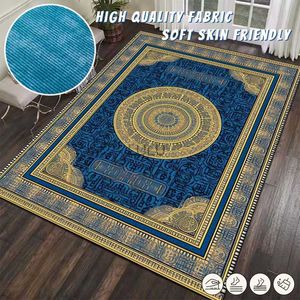 Blue European CARPET FOR LIVE ROOM Bedside Tables Bedroom Large Area Rug Washable Floor Mat Decore Home Balcony Lounge Carpets HKD230829