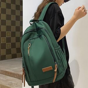 Mochila Homens Feminino Nylon Book Bag Moda Masculino Mulheres College Boy Girl School Lady Laptop Travel Student