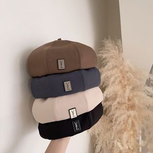 디자이너 여성용 베레트 우아한 모자 레이디 패션 가을 모자 겨울 따뜻한 모자 4 색