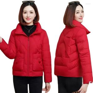 Women's Trench Coats Fashion Short Cotton Jacket Clothes 2023 Autumn Winter Coat Snowy Warm Down Overcoat Parka Female