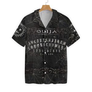 Herrklänningskjortor Wicca Ouija Board 3D över hela tryckta Hawaiian -skjortan för kvinnors harajuku casual unisex 230828