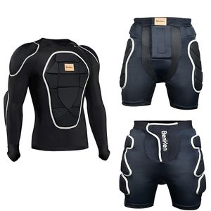 Andra sportartiklar Benken Full Body Sticker Back Support Sock Proof Motorcykel Armor Chest Shoulder Pads Elbow Jacket Snowboard Protective Gear 230828