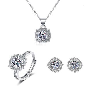 Designer Jewelry Set Harry W Luxury Top Tiktok Chain Mos Stone Suit Combination Fashion Eight Heart Eight Arrow Zircon Proposal for Women Accessories Jewelry