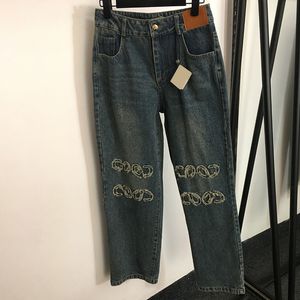 Estilo de rua calças jeans das mulheres calças jeans cintura alta personalidade jeans pant presente aniversário meninas calças de luxo