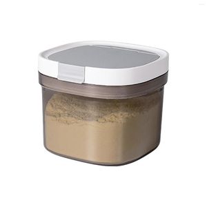 Bottiglie di stoccaggio Tè Bocca larga Cottura Condimento con coperchio di chiusura Contenitore per alimenti Frigorifero Dispenser da cucina Ermetico Tidy Pasto Prep