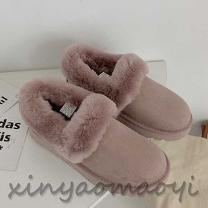 2023 مصمم أحذية أستراليا Women Winter Booties Tasman Fur Slides Mini Boot Classic Platform Boots Suede Wool Wool Winter Wool Plush Boots Short Big